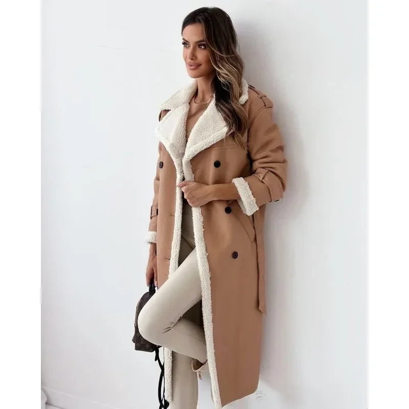 Tavendia™ | Teddyfutter Trenchcoat Mantel