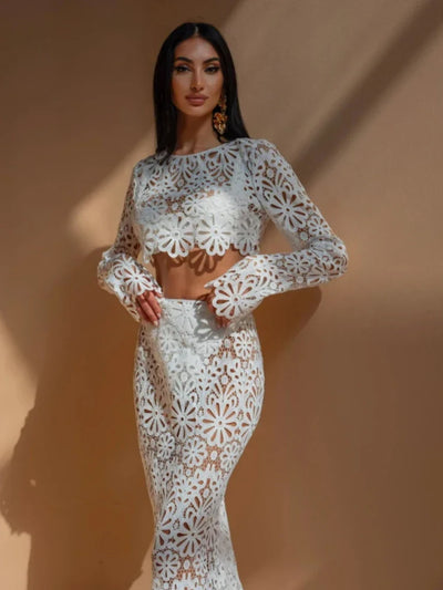 Berta | Wunderschönes Strandkleid Set
