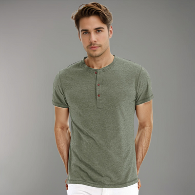 Henley-T-Shirt | Lässige Eleganz | Komfortabler Schnitt