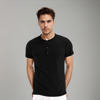 Henley-T-Shirt | Lässige Eleganz | Komfortabler Schnitt