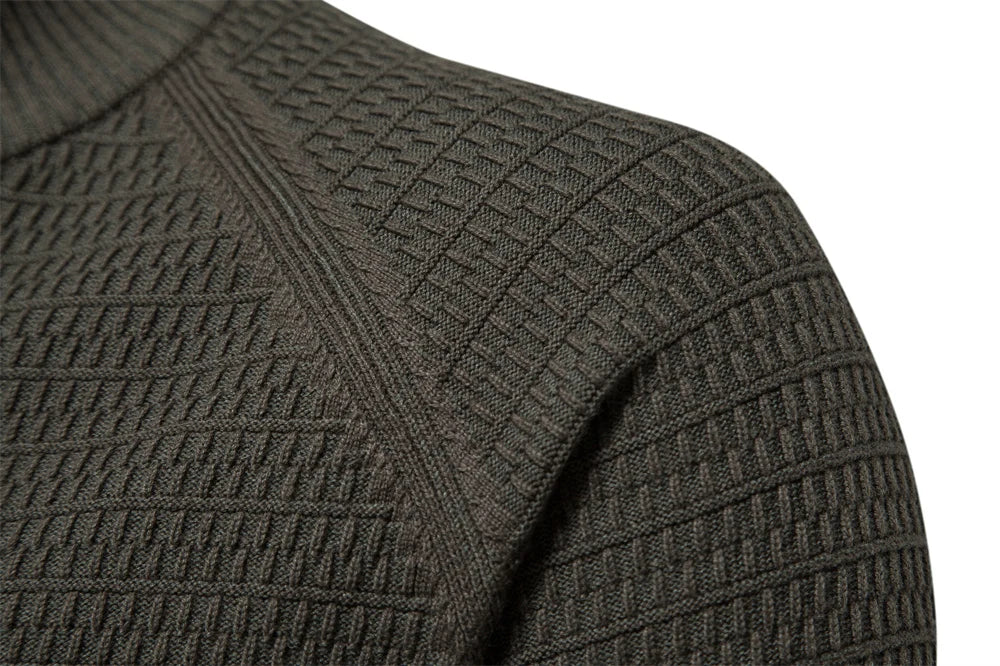 Strickjacke mit Stehkragen und Knopfdetails | Stilvoll und Vielseitig | Strukturierte Oberfläche