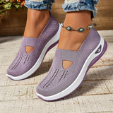 Madelline - Damen-Slipper mit Keilabsatz in Hellviolett