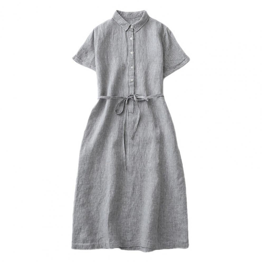 Avelena | Schnür-A-Linien-Sommer-Midi-Kleid