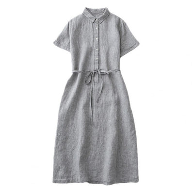 Avelena | Schnür-A-Linien-Sommer-Midi-Kleid