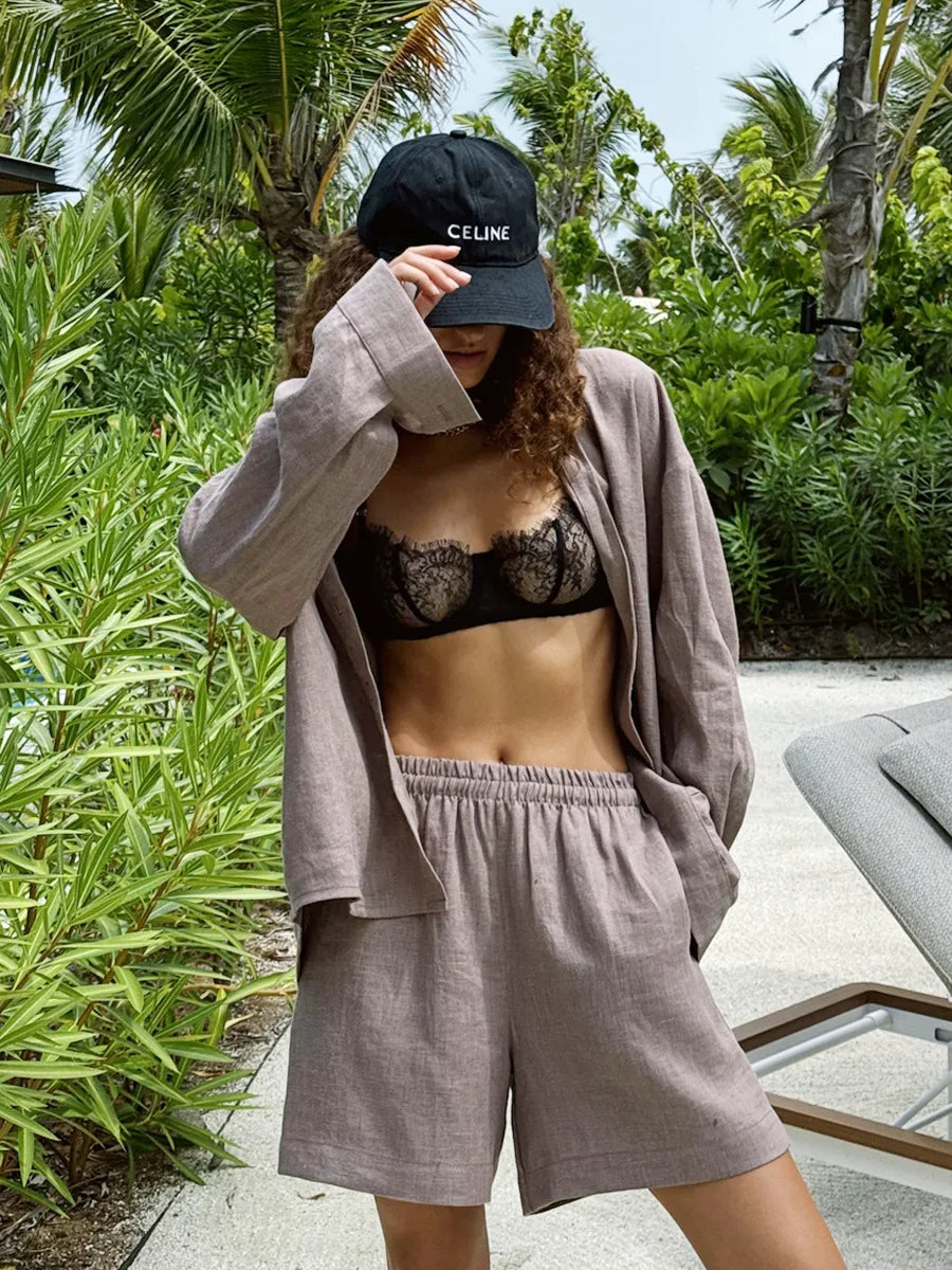 Adele | Zweiteiler Hose und Oberteil Sommer Set