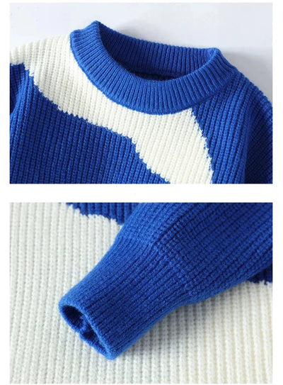 Gestrickter Pullover mit Muster | Lässig und Modern | Oversized-Look