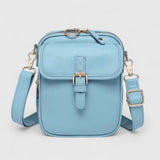 Elegante Schultertasche Damen in Hellblau