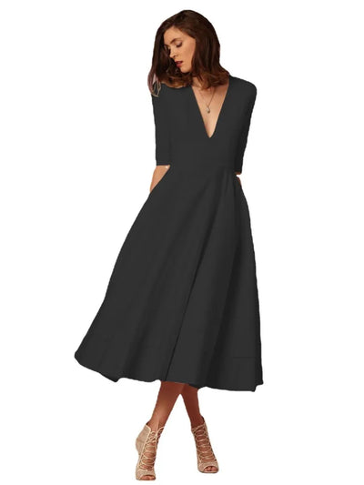 Glamour | Midi Abendkleid für Damen – Elegant und Zeitlos
