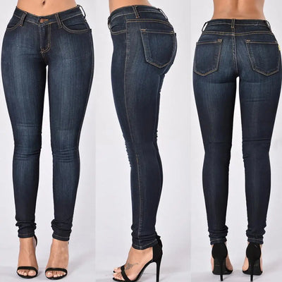 Heidi-Mode | Highwaist Elastische Trendy Jeans