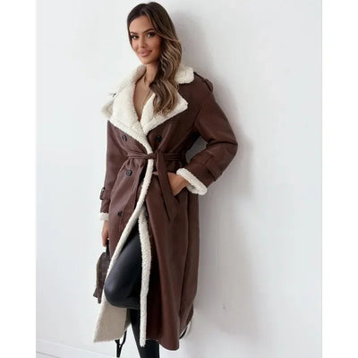 Tavendia™ | Teddyfutter Trenchcoat Mantel