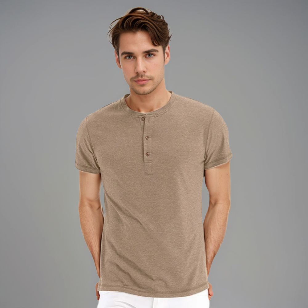 Henley-T-Shirt | Lässige Eleganz | Komfortabler Schnitt