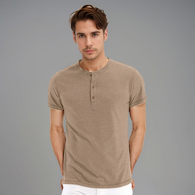 Henley-T-Shirt | Lässige Eleganz | Komfortabler Schnitt