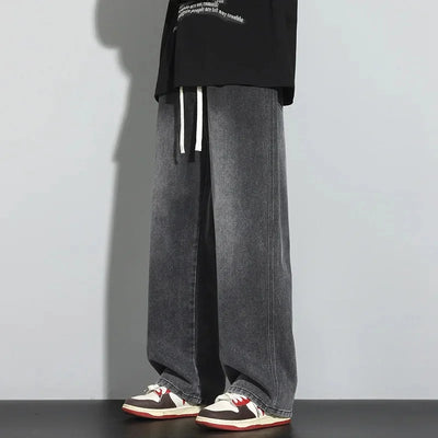 Herren Baggy Jeans | Verstellbarer Kordelzug
