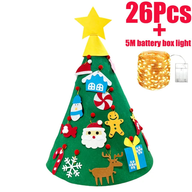 Glowtree™ Dekorativer Weihnachtsbaum Wandbehang mit Lichterketten