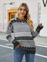 Vintage Damen Pullover - Sophie in Schwarz