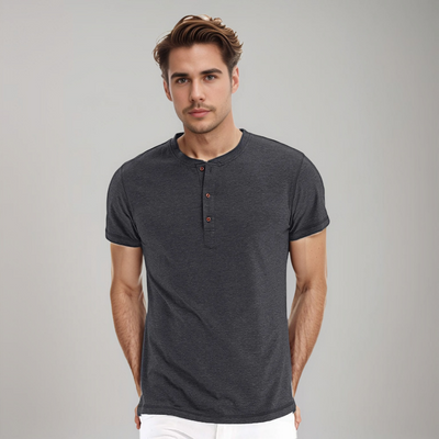 Henley-T-Shirt | Lässige Eleganz | Komfortabler Schnitt