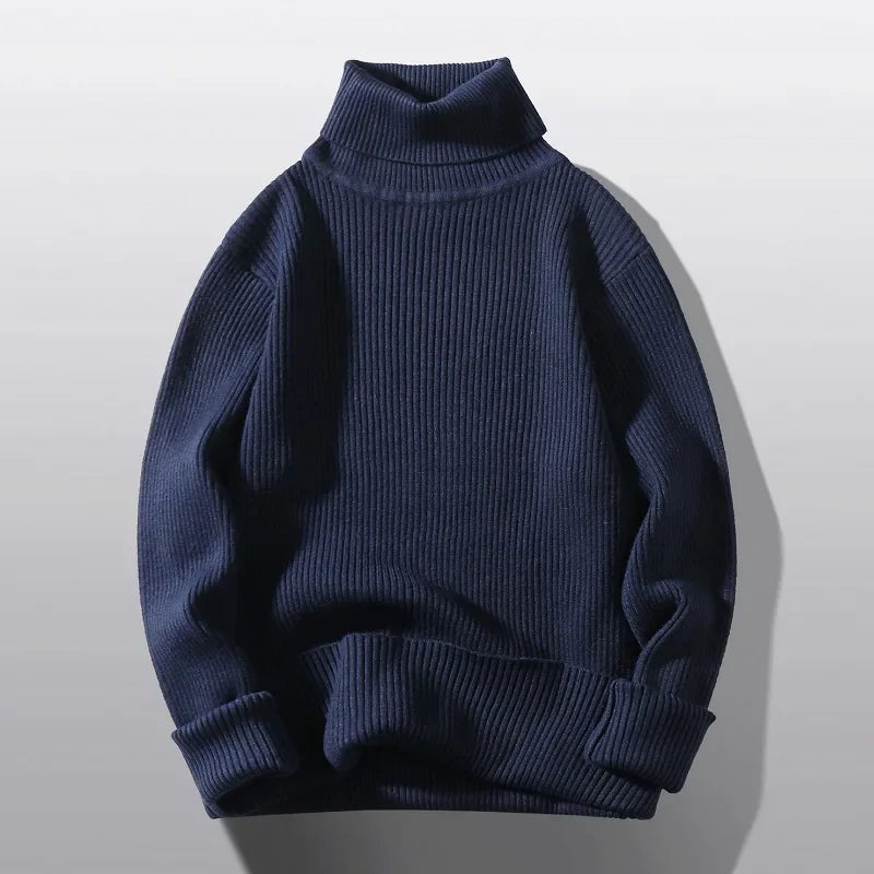 Rollkragen-Strickpullover | Minimalistisch und Zeitlos | Schlichte Eleganz