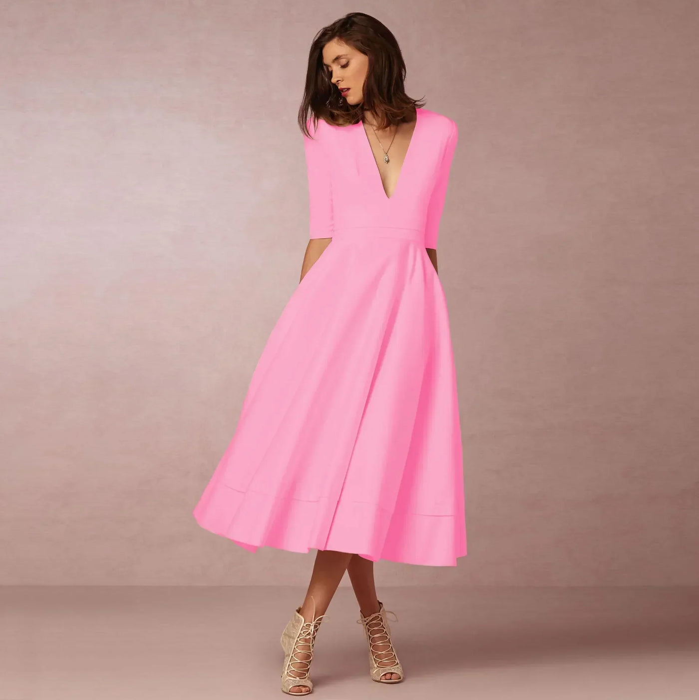 Glamour | Midi Abendkleid für Damen – Elegant und Zeitlos