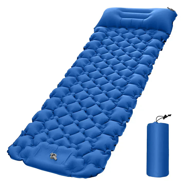 SleepCamp - Schnell aufblasbare Matratze mit integriertem Kissen | 50% RABATT