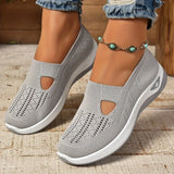 Madelline - Damen-Slipper mit Keilabsatz in Hellgrau