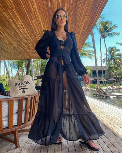 Martina | Häkel Kaftan Strandkleid Damen