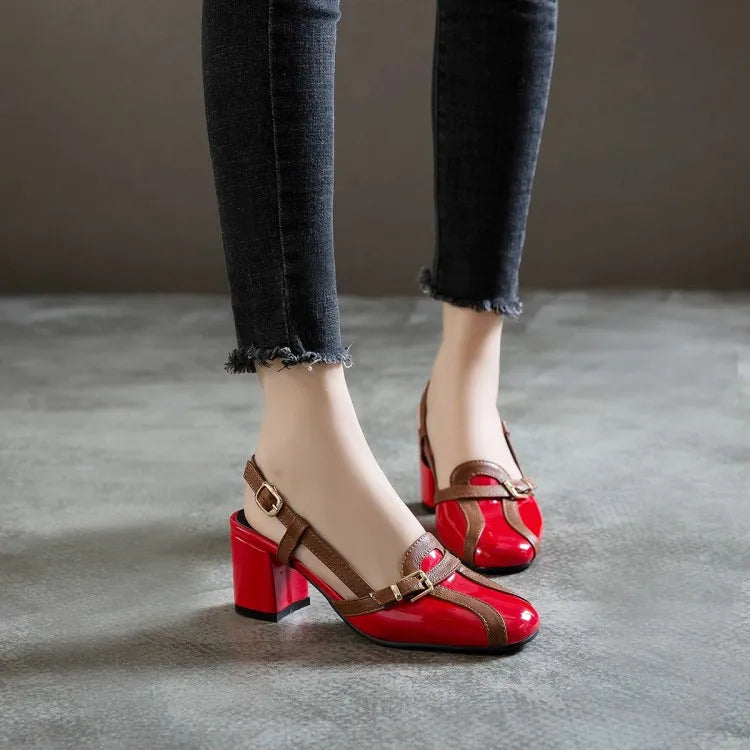 Avelena | Retro High-Heelsandalen