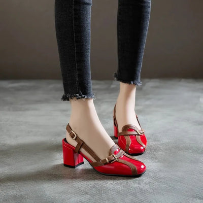 Avelena | Retro High-Heelsandalen