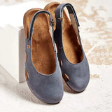 Robin- Bequeme Damen Komfort Sandalen in Grau