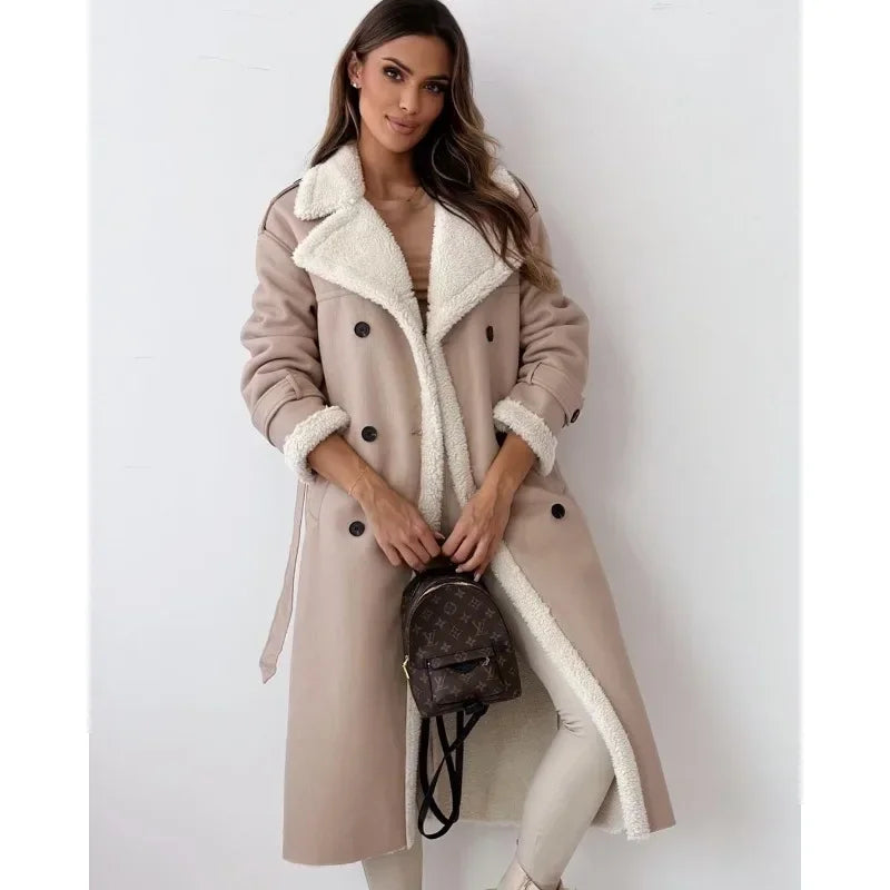 Tavendia™ | Teddyfutter Trenchcoat Mantel