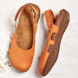 Robin- Bequeme Damen Komfort Sandalen in Orange