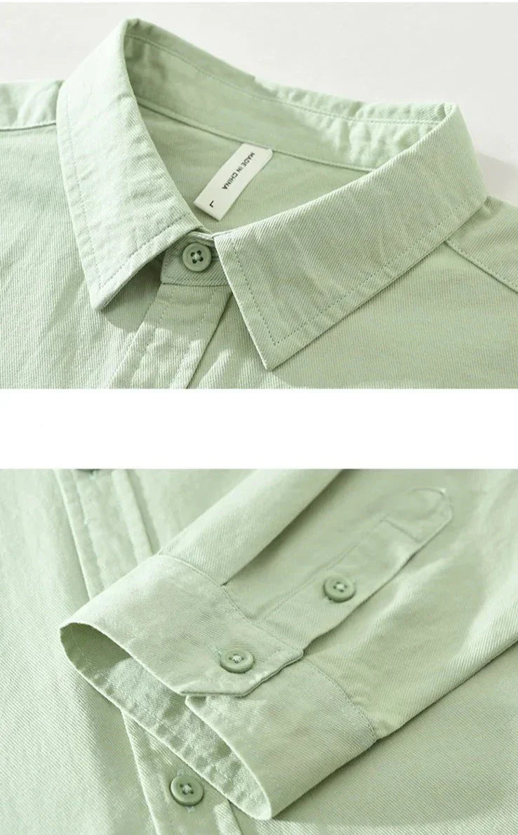 Langarm-Freizeit-Hemd | Lässig und Stilvoll | Weiches Material