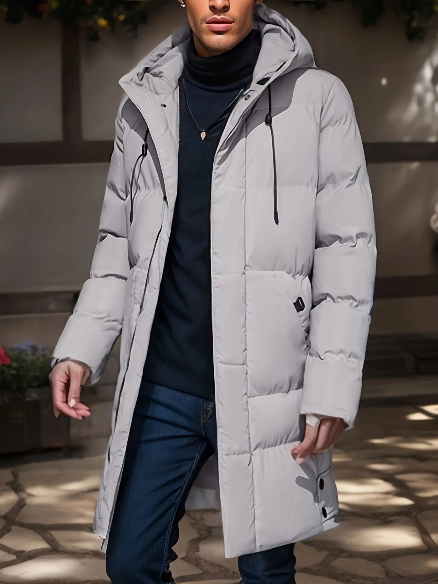 Elijah - Lange Herren-Winterjacke
