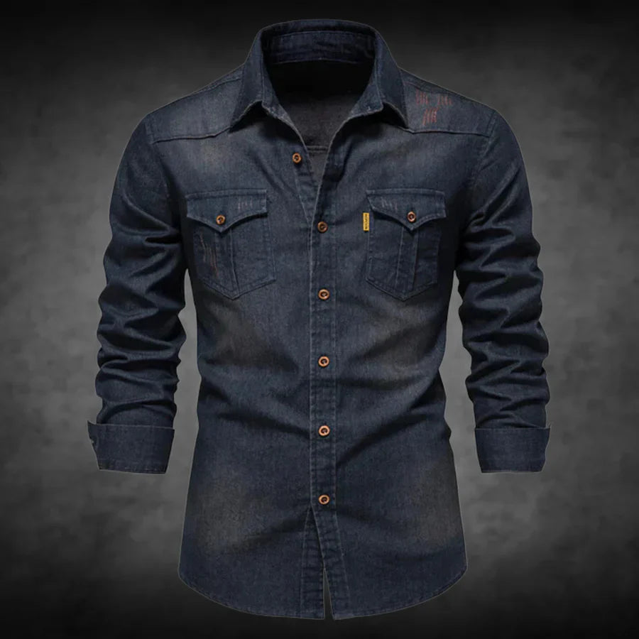 Horace - Langärmeliges Denim-Shirt