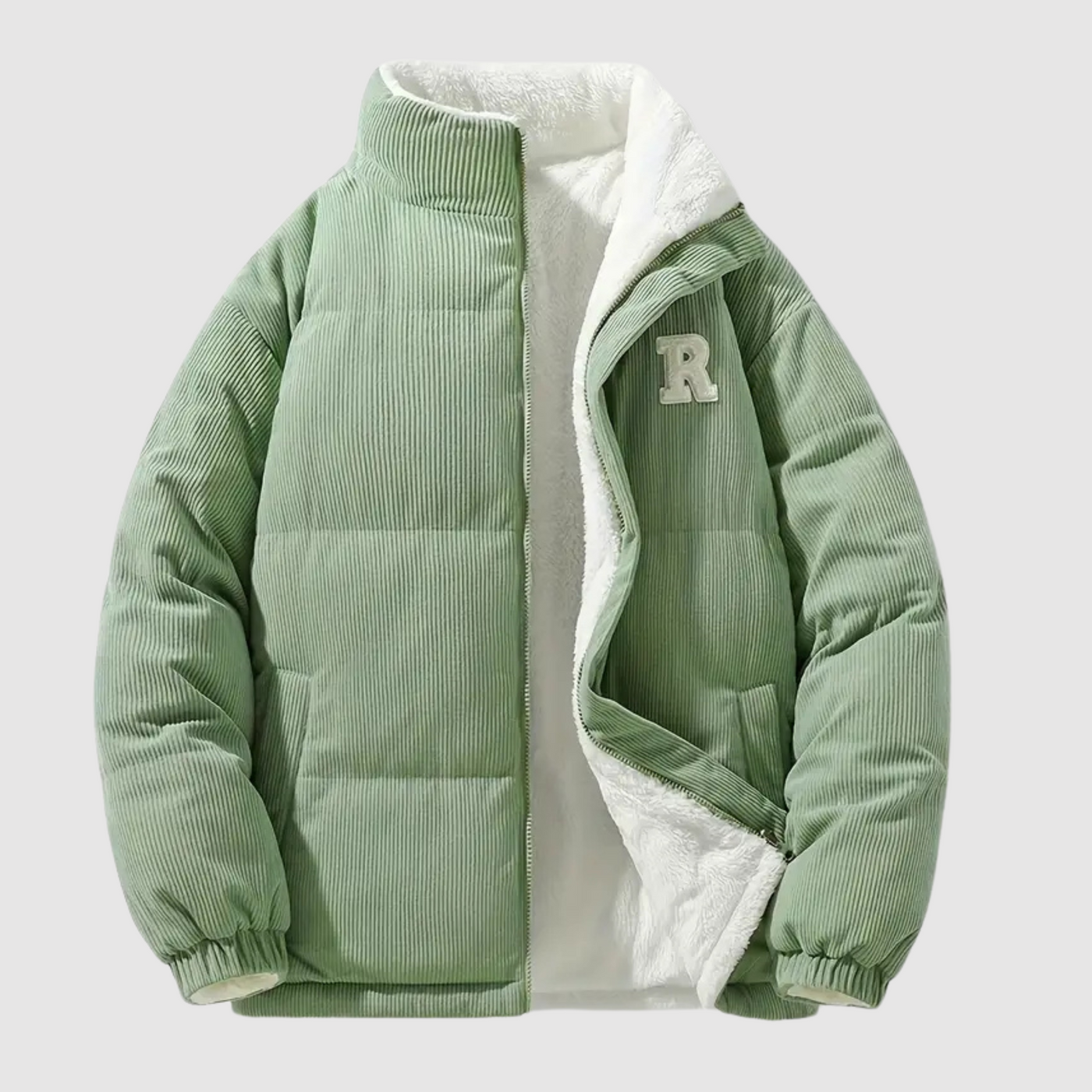 Jude - Gefütterte Jacke aus Baumwolle mit durchgehendem Reißverschluss