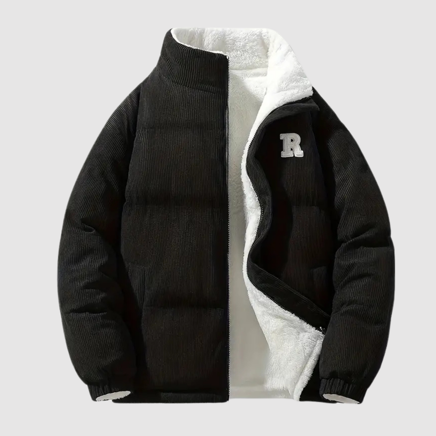 Jude - Gefütterte Jacke aus Baumwolle mit durchgehendem Reißverschluss