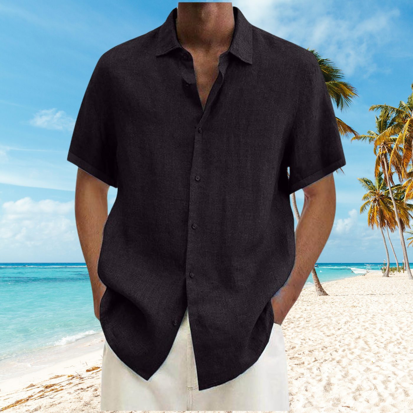 David - Knitterfreies Herrenhemd aus Baumwolle