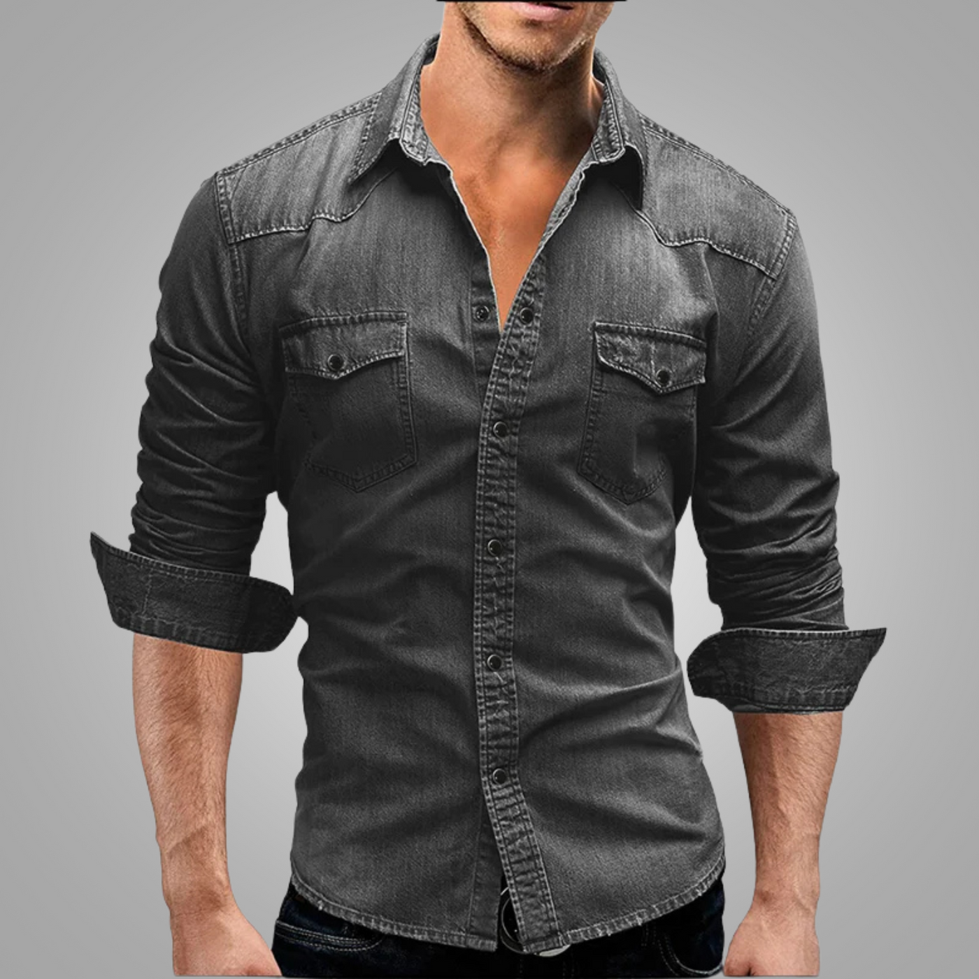 Harry - Denim-Hemd für Männer