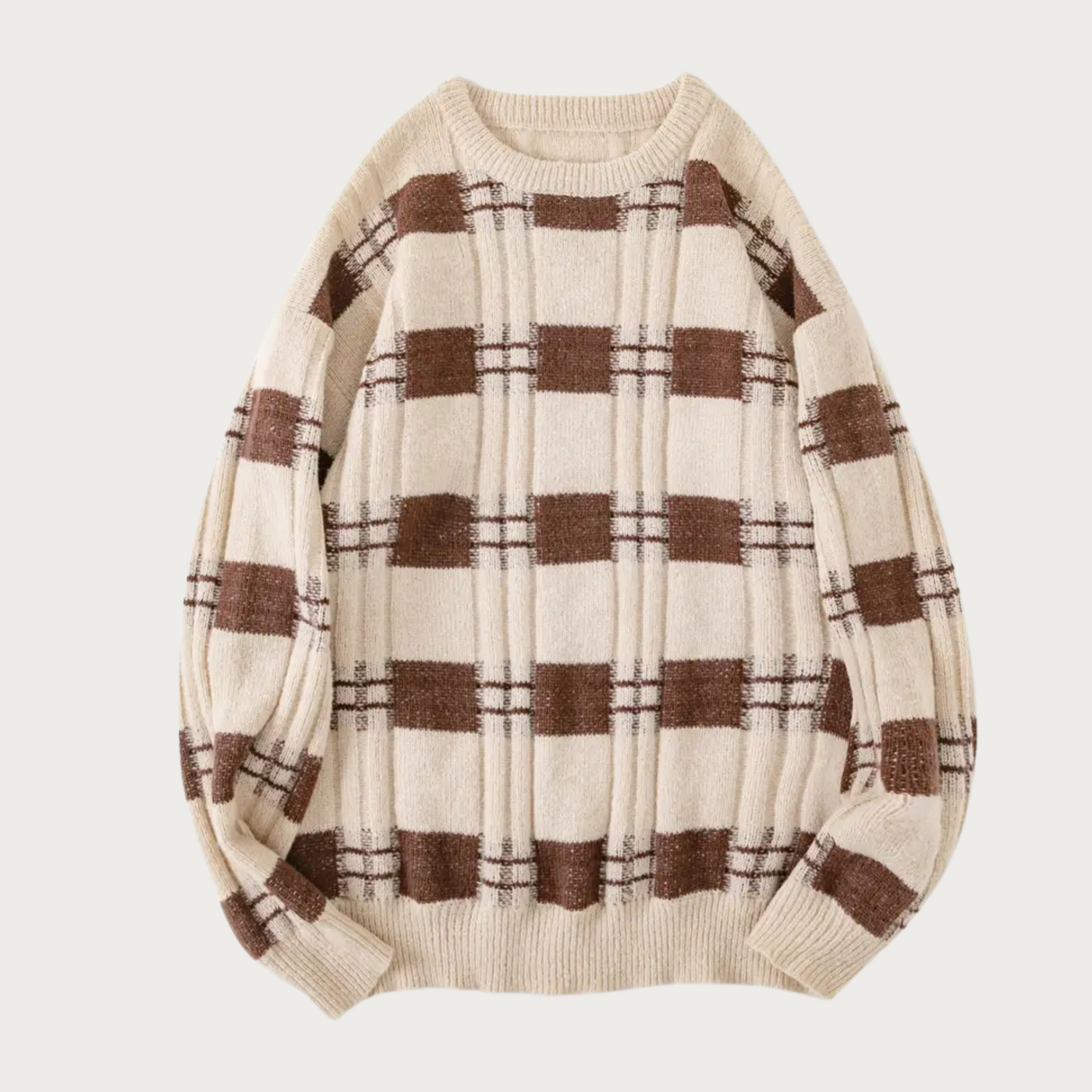 Ezra - Preppy Streifen Muster Strickpullover