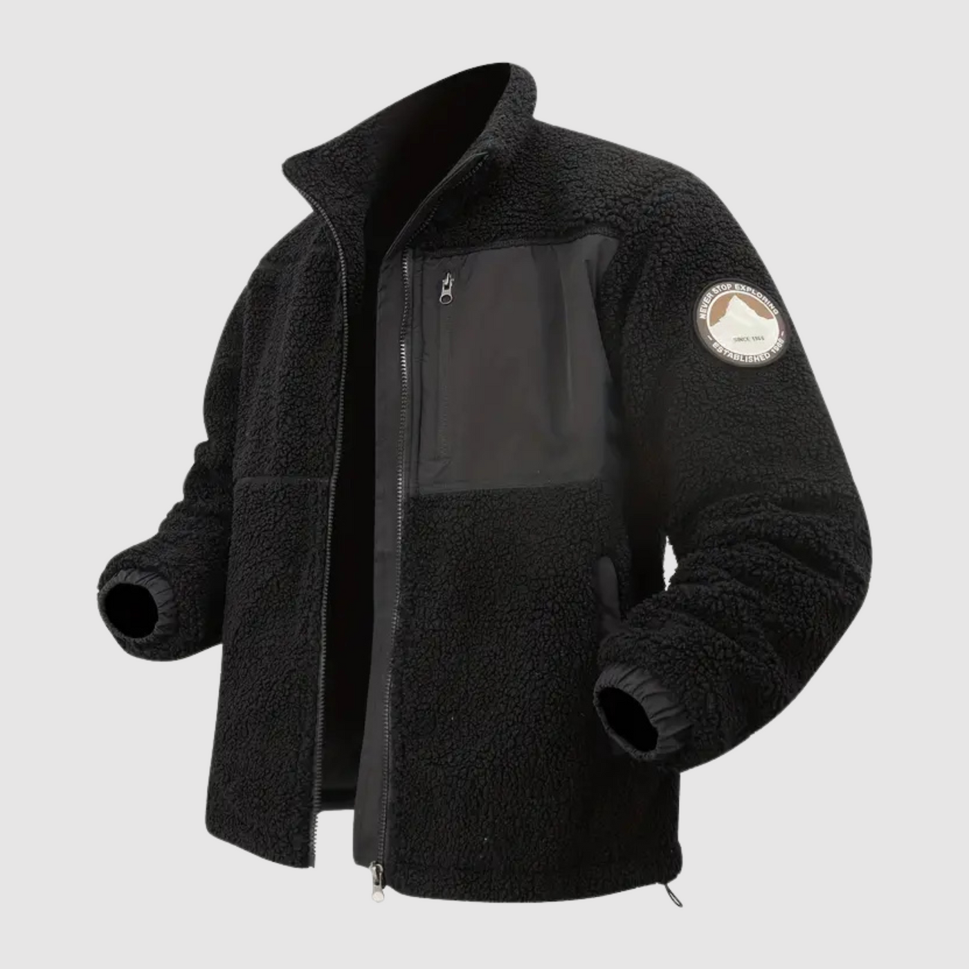 Rome - Warme mit Fleece gefütterte Reißverschlussjacke für Herren