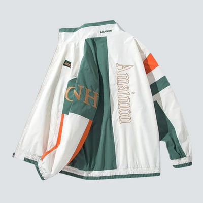 Jonathan - Winddichte Baseballjacke mit Stickerei