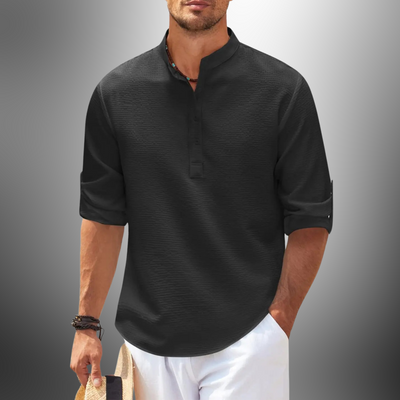 Elmer - Herren Freizeithemd aus Baumwolle und Leinen