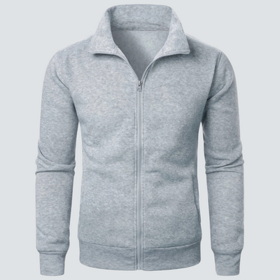 Jonathan - Lässiges Sweatshirt mit Stehkragen und Reißverschluss für Herren