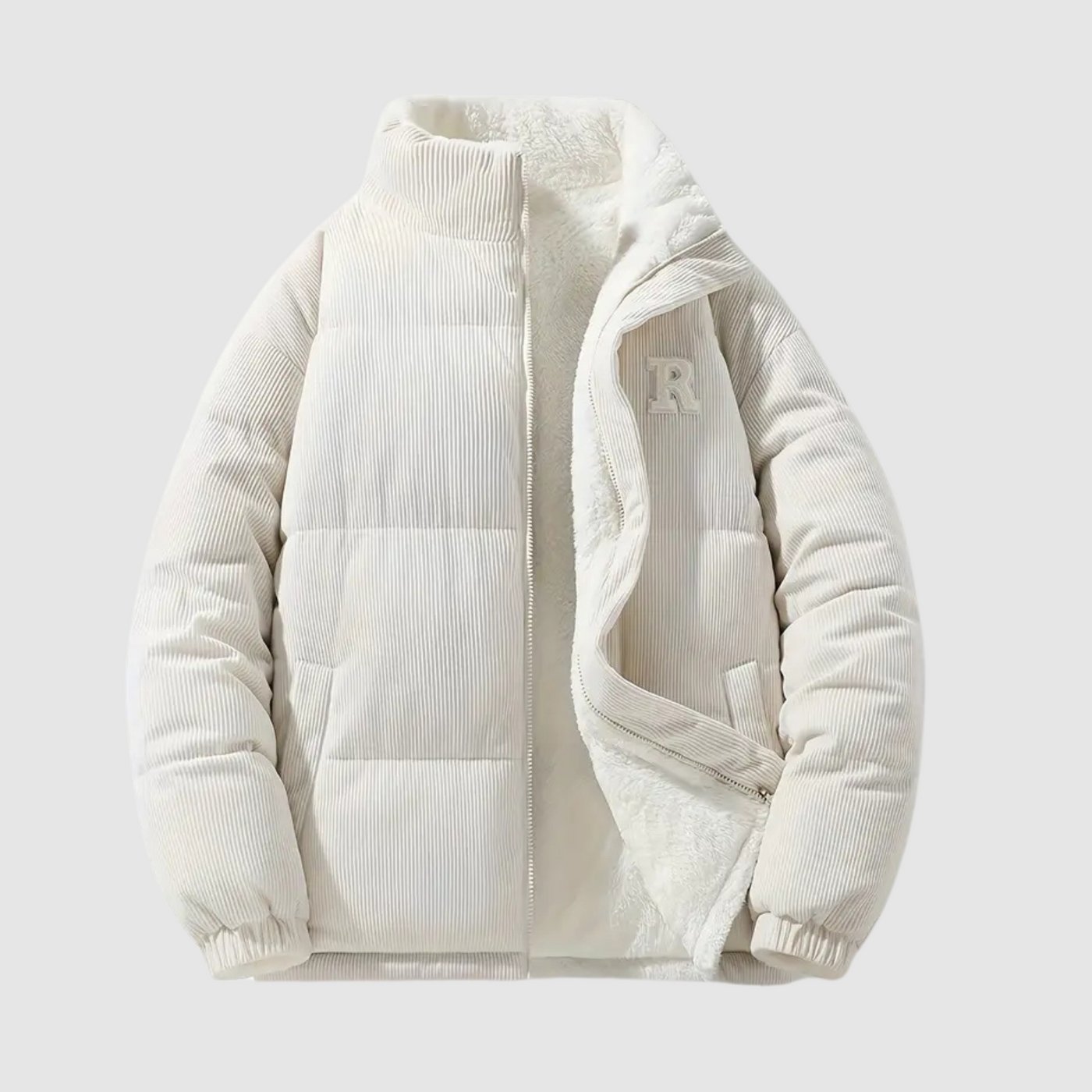 Jude - Gefütterte Jacke aus Baumwolle mit durchgehendem Reißverschluss