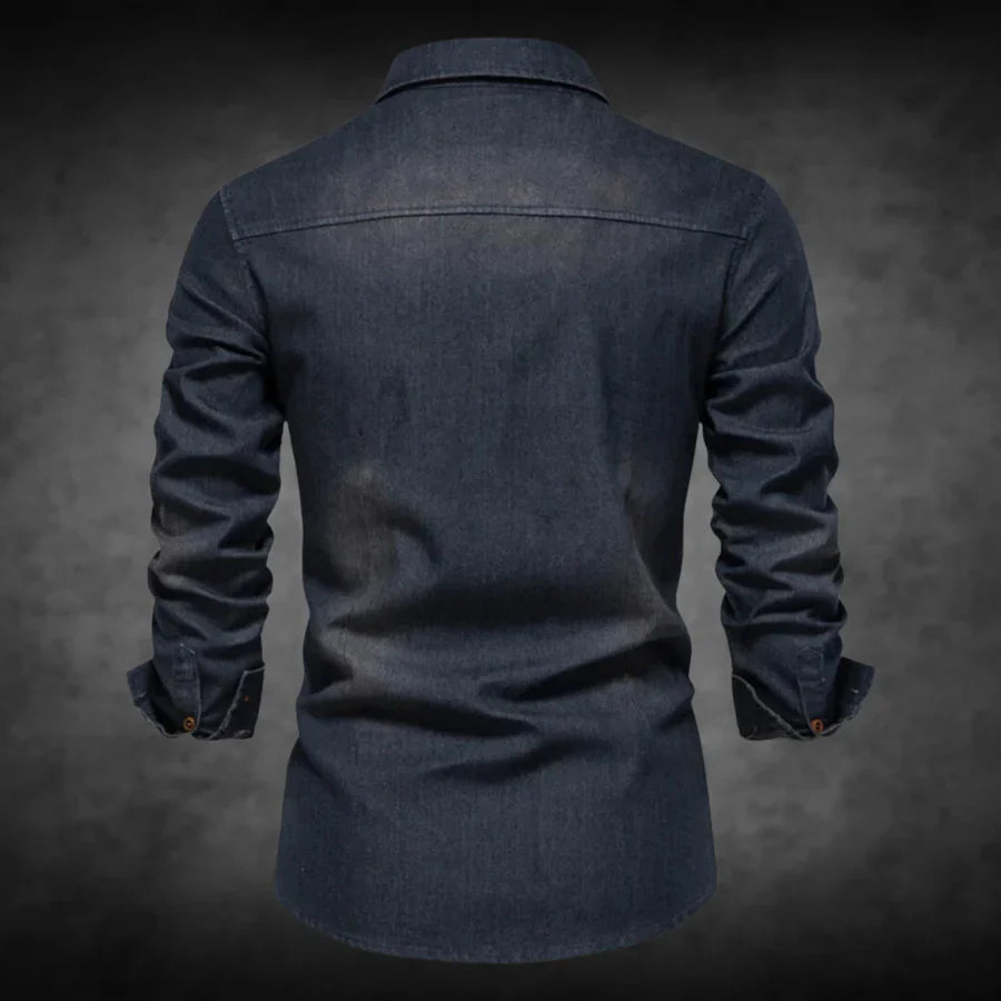 Horace - Langärmeliges Denim-Shirt