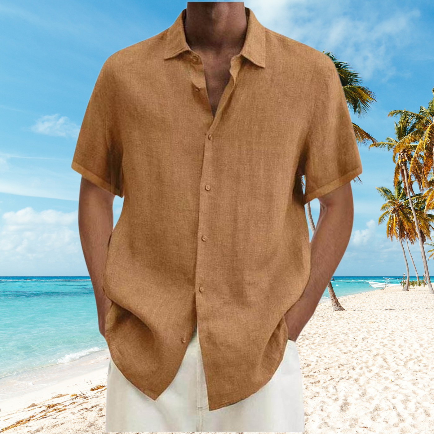 David - Knitterfreies Herrenhemd aus Baumwolle