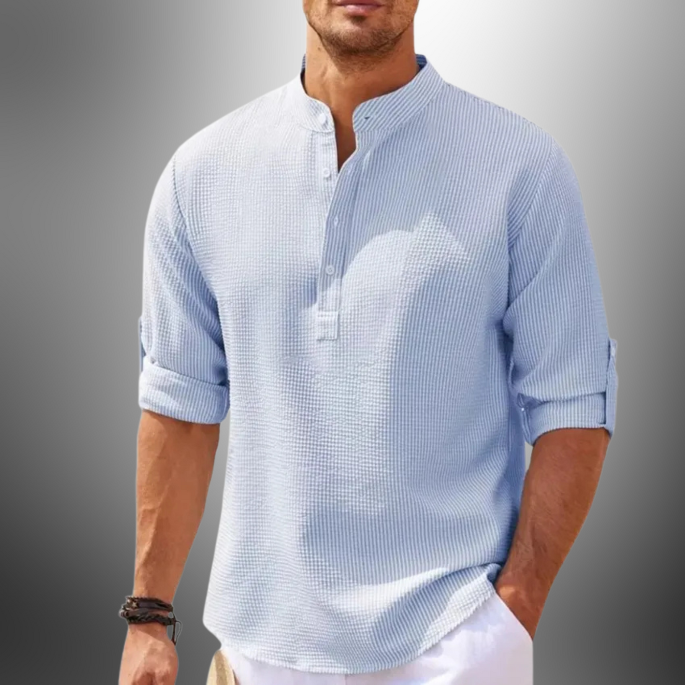 Elmer - Herren Freizeithemd aus Baumwolle und Leinen