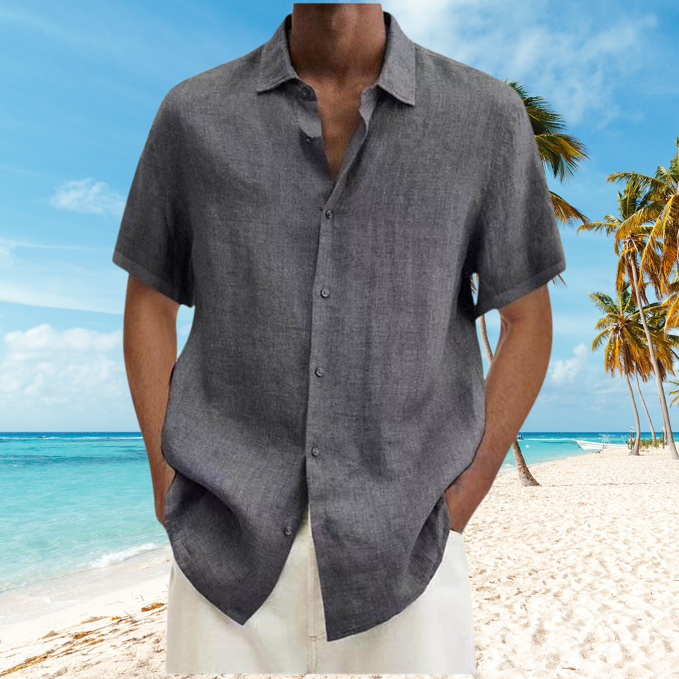 David - Knitterfreies Herrenhemd aus Baumwolle