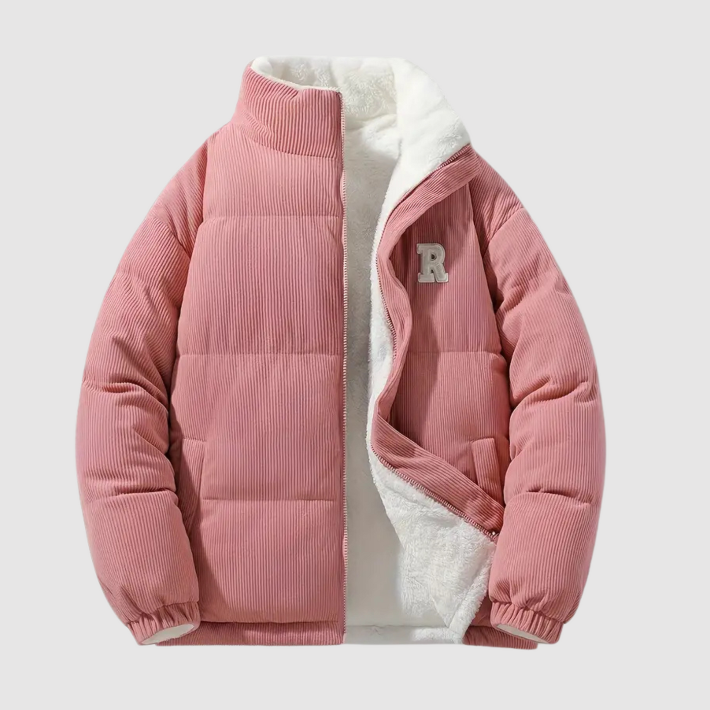 Jude - Gefütterte Jacke aus Baumwolle mit durchgehendem Reißverschluss