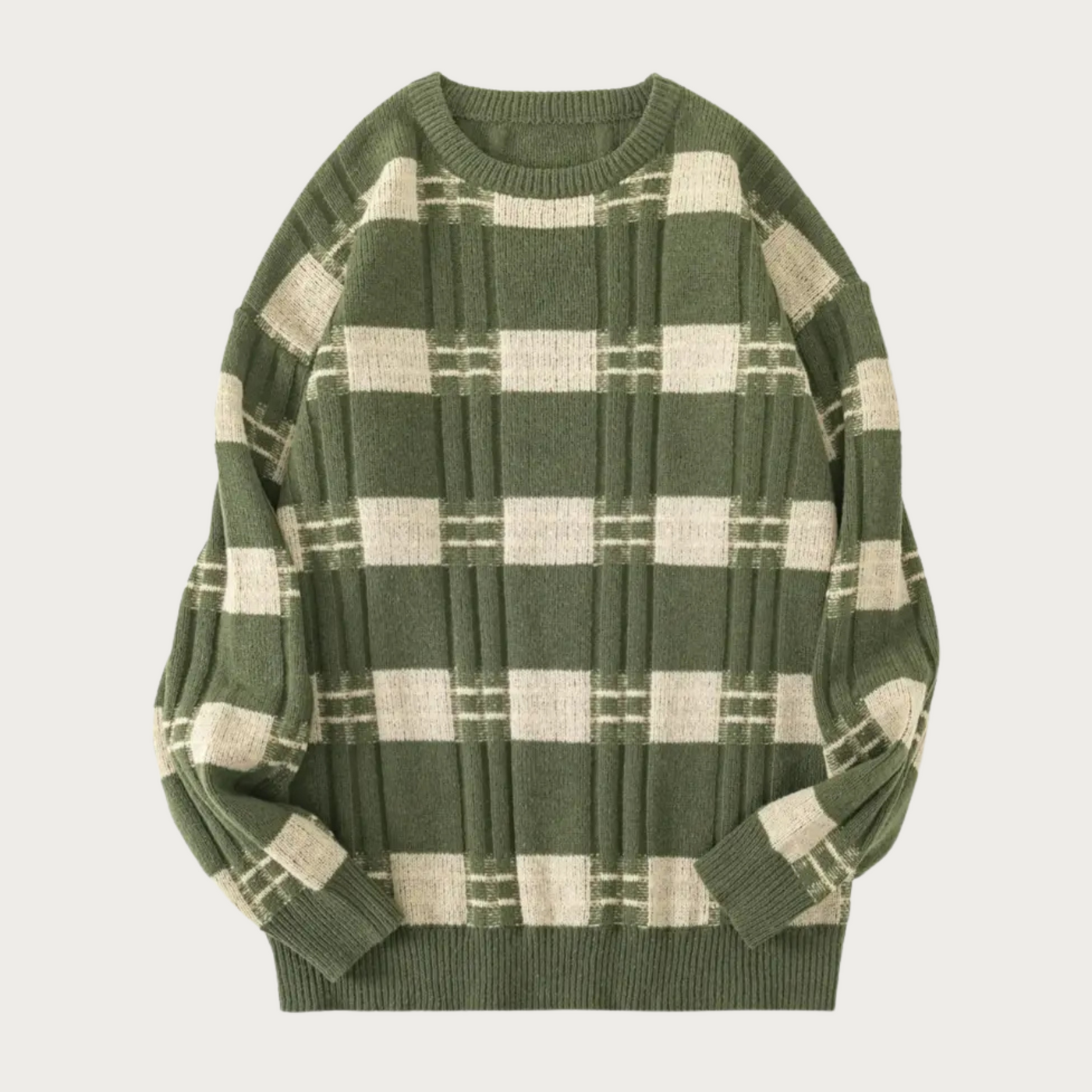 Ezra - Preppy Streifen Muster Strickpullover