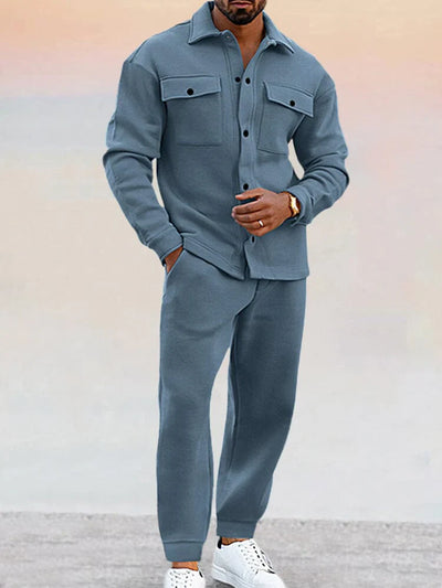 Edward - 2-teiliges Athleisure-Set aus Wildleder